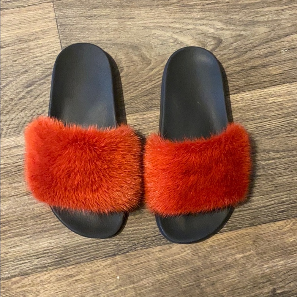 Givenchy Mink Fur Slides